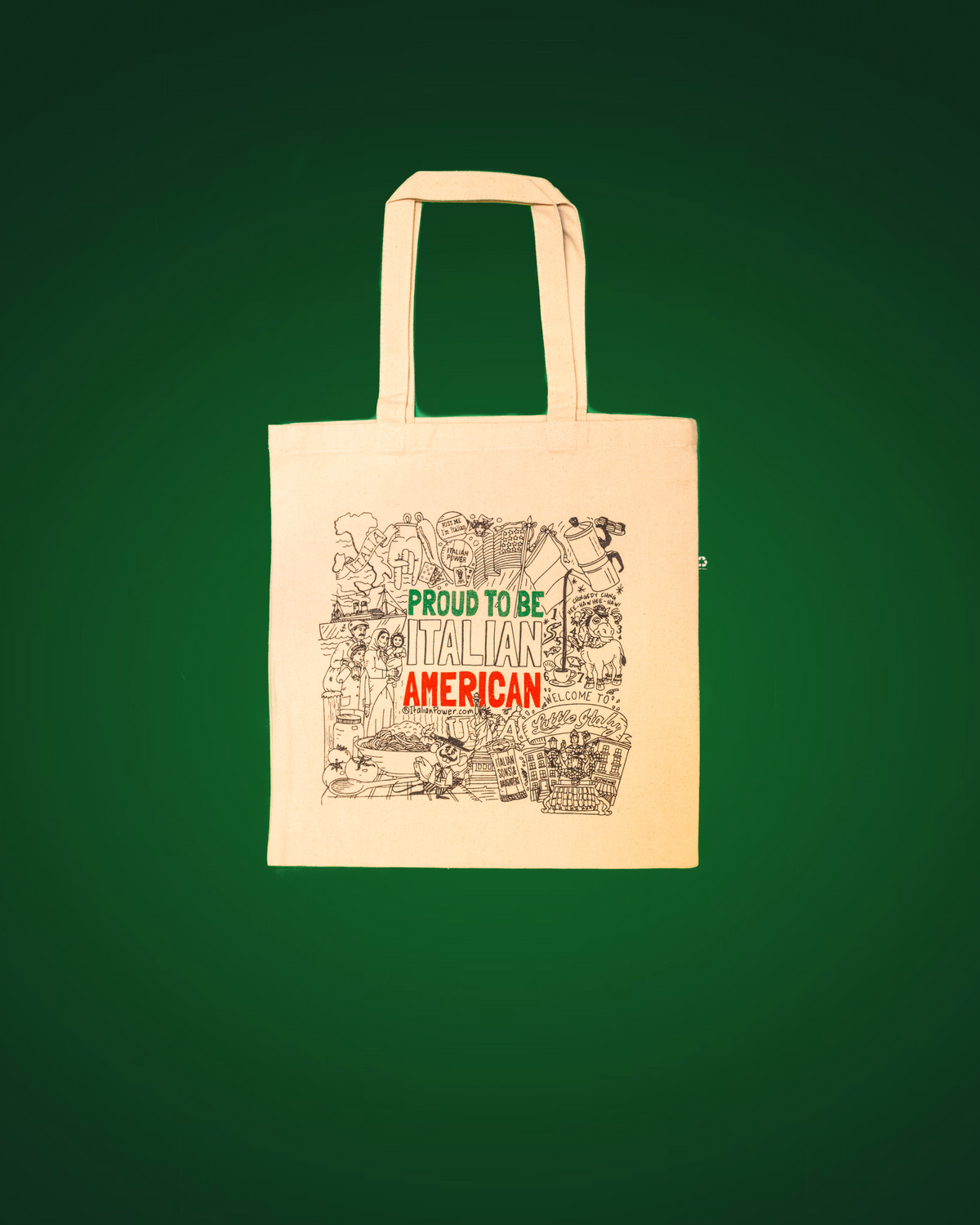 Proud To Be Italian American Tote Bag