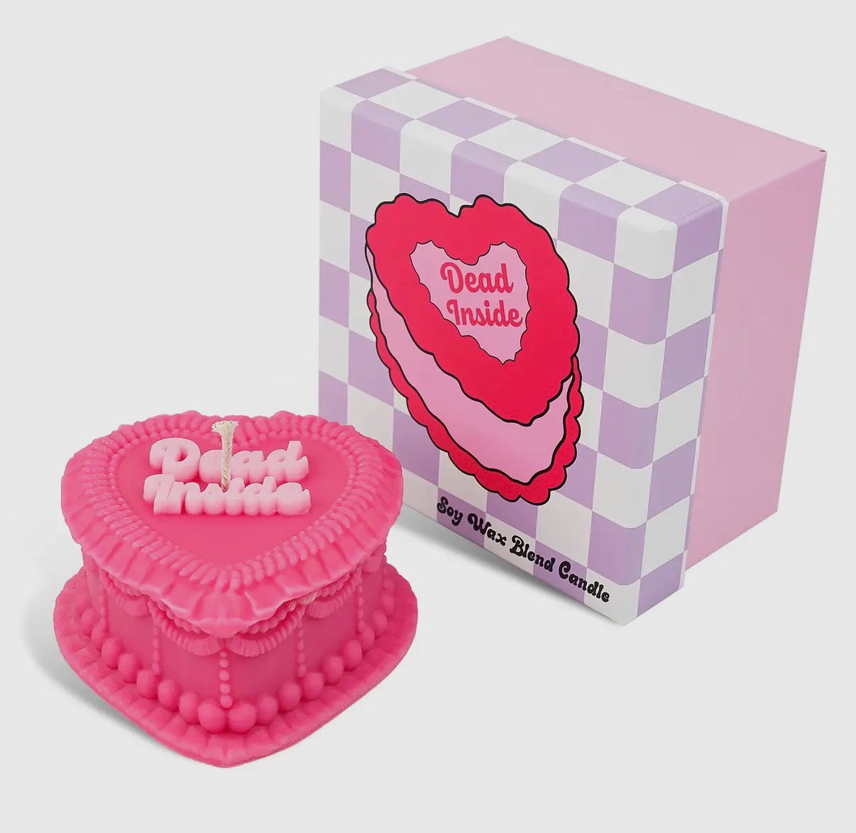 Dead Inside Cake Candle