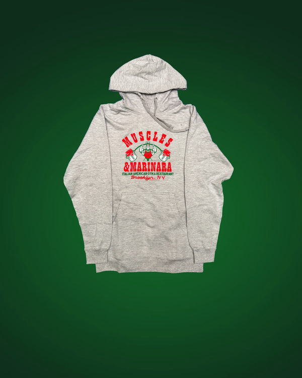 Muscles And Marinara Grey Hoodie