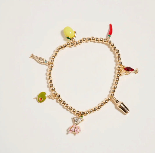 Mediterranean Charm Bead Bracelet