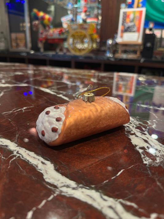 Cannoli Christmas Ornament