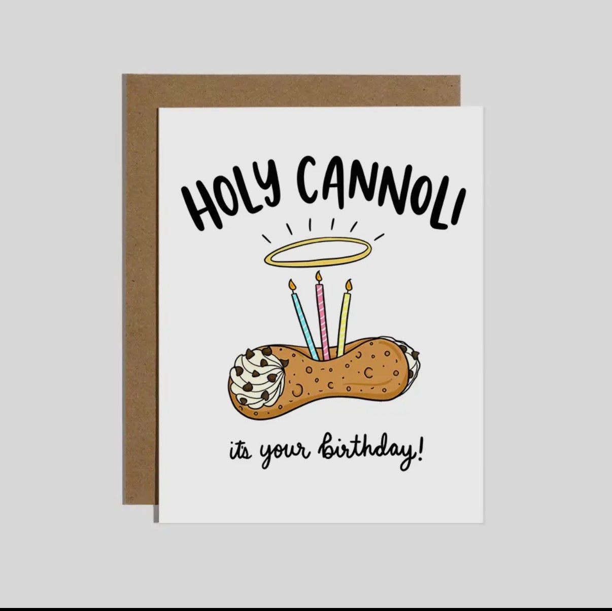 Holy Cannoli Birthday Card