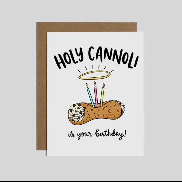Holy Cannoli Birthday Card