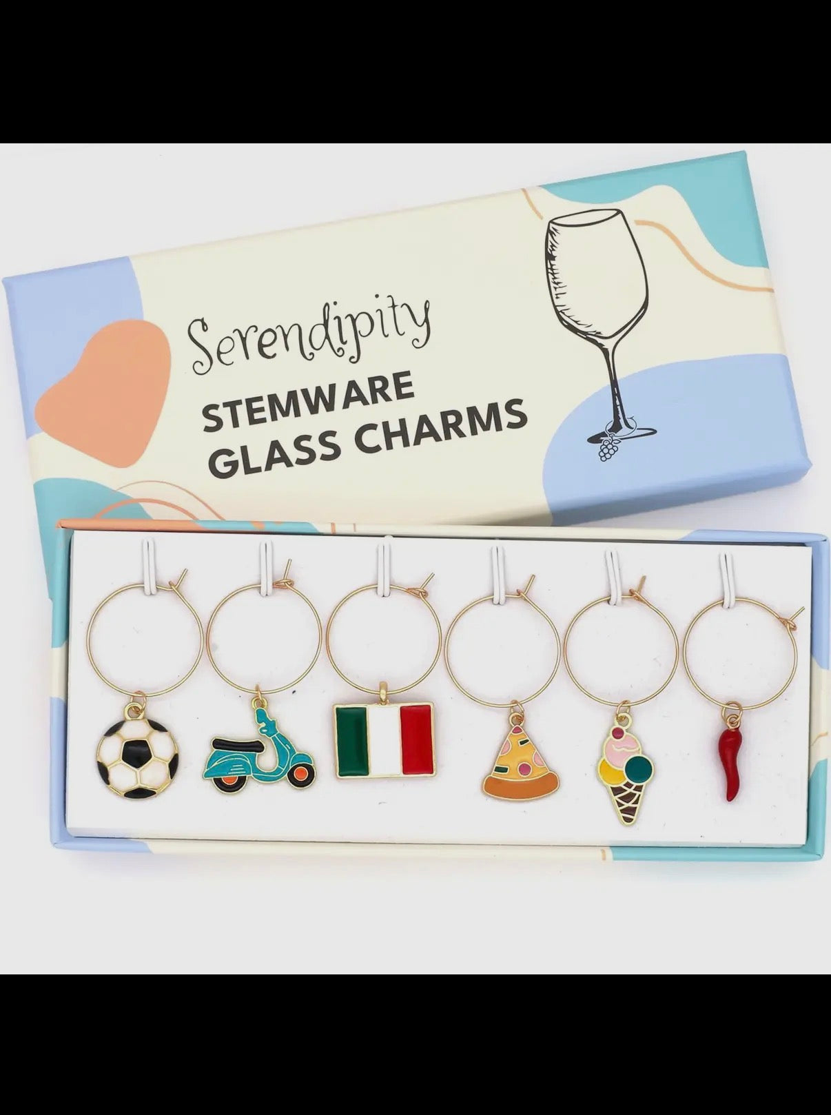Italian Inspired Glass Charms