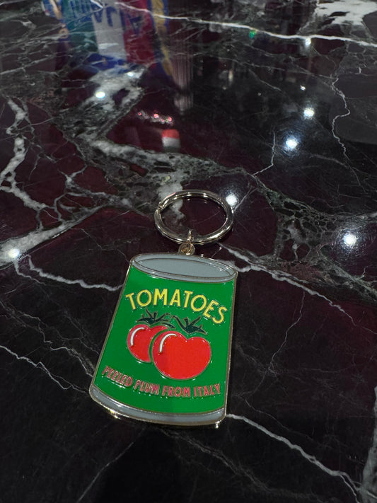 Tomato Can Keychain