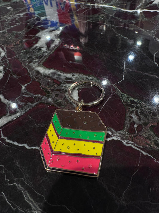 Rainbow Cookie Keychain