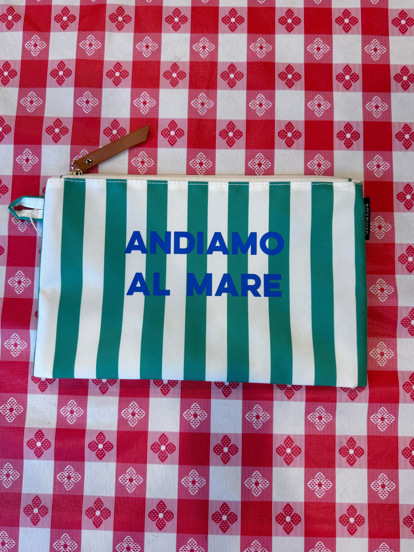 Green Cabana Pouch