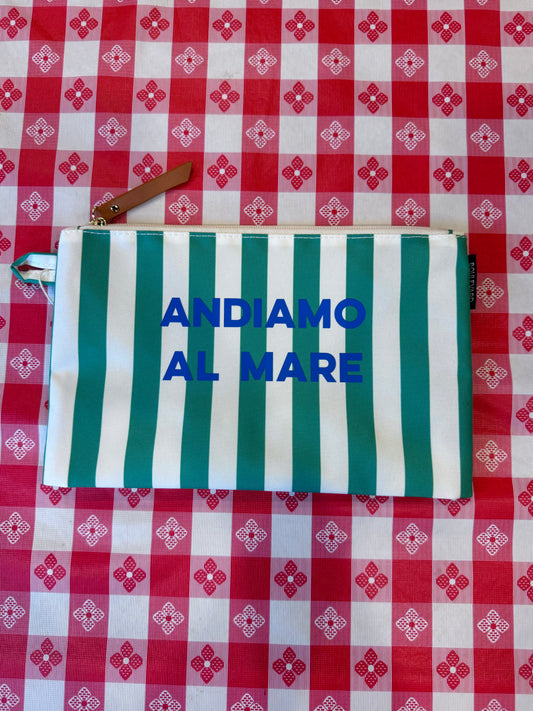 Green Cabana Pouch
