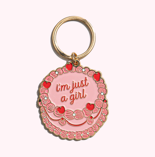 I'm just a girl Keychain